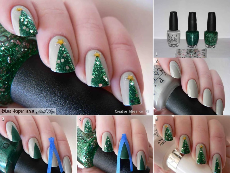 Świąteczny manicure