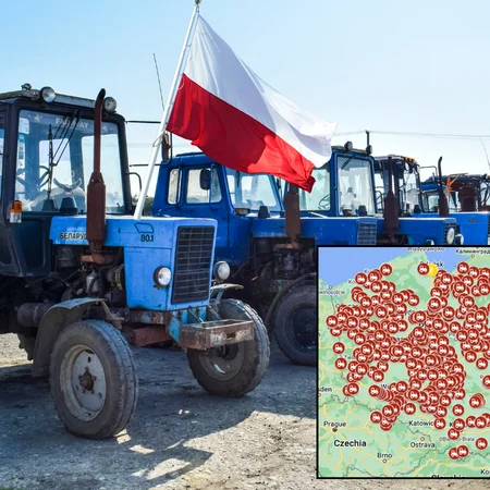 20 marca "Polska stanie"! Rolnicy ruszają z gigantycznymi blokadami (MAPA)