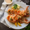 Grillowane krewetki z czosnkiem
