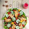 Sałatka z grillowanym serem halloumi - Cytrynowa Babeczka