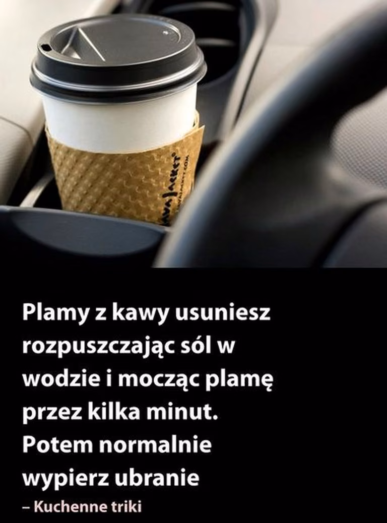 Jak usunąć plamy z kawy