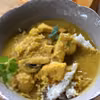 Curry z kurczakiem, dynią i pieczarkami