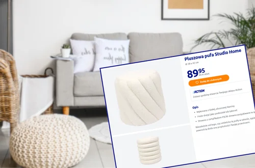Wiralowa barankowa pufa za 89 zł wróciła do Action i znowu robi furorę w mieszkaniach! Błyskawicznie znika z półek