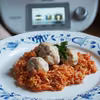 Pulpeciki rybne z ryżem porowo-pomidorowym (Thermomix)