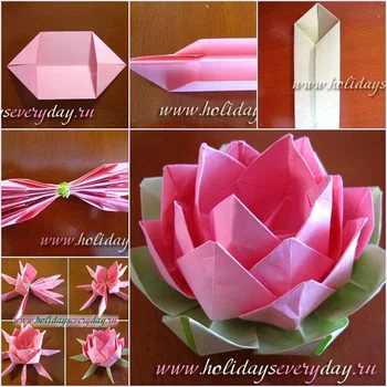 Lilia z papieru - origami