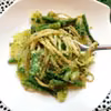 Wtorek: Spaghetti ze szparagami, ziemniakami i pesto