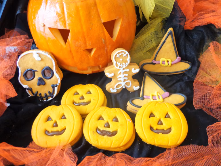 Dyniowe ciasteczka na Halloween