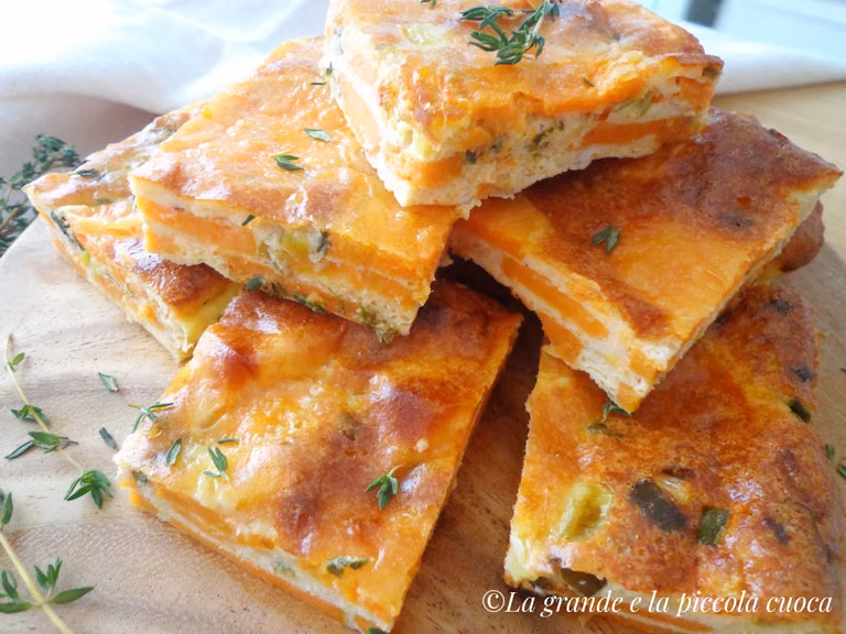 Pieczona frittata z batatami
