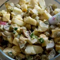 Pyszna sałatka z pieczarkami