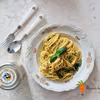 Spaghetti w sosie serowo - bazyliowo - kokosowym