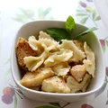 Domowy makaron z pieczonymi jabłkami