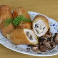 Czosnkowe roladki z serem i pieczarkami