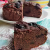 Zdrowe cukiniowe brownie z czereśniami, bez cukru i białej mąki