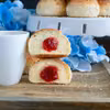 Pieczone pączki z kokosem i dżemem (wegańskie)