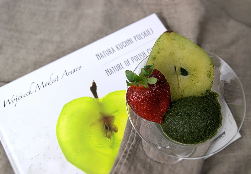 Sorbet z pokrzyw Wojciecha Modesta Amaro - Natura Kuchni Polskiej