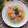 Zupa ryżanka z klopsikami z indyka