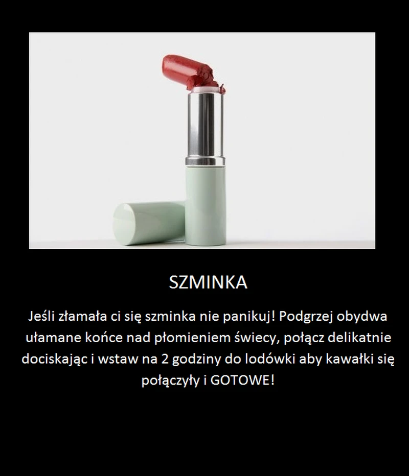 Złamałaś szminkę? Ten trik pomoże Ci ją uratować!
