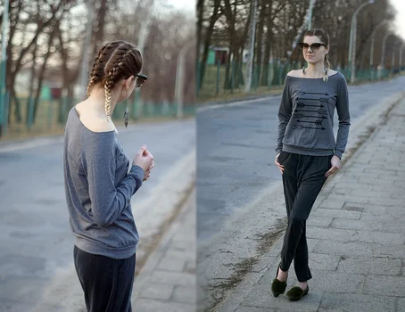 szara bluza