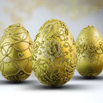 Wielkanoc na złoto - ręcznie robione pisanki