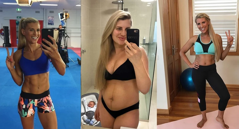 Trenerka z dumą pokazuje nieidealne ciało po porodzie – luźna skóra, wystający brzuch!