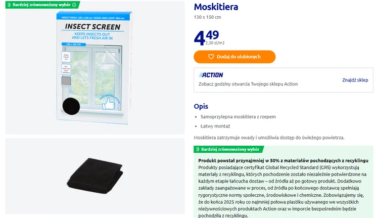 Zdjęcie Ten hit z Action zatrzyma muchy oraz komary i pozwoli spać przy otwartym oknie! Kosztuje tylko 4,49 zł #1