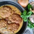 Mielone w sosie śmietanowo - grzybowym
