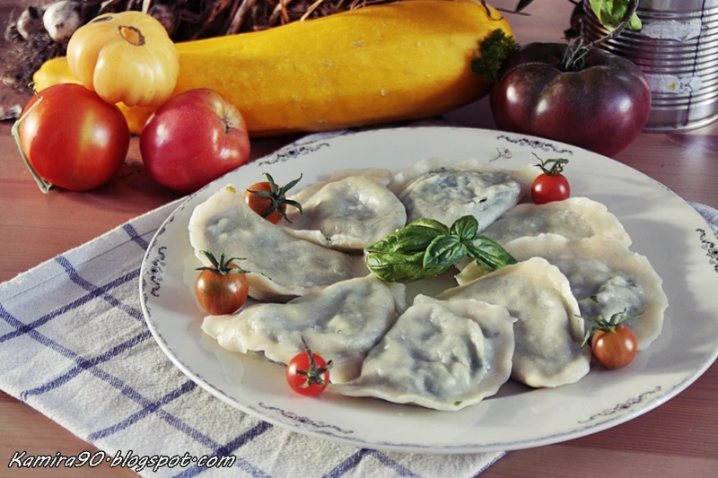 Pierogi ze szpinakiem i serem feta