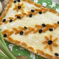 Mazurek kokosowy z białą czekoladą