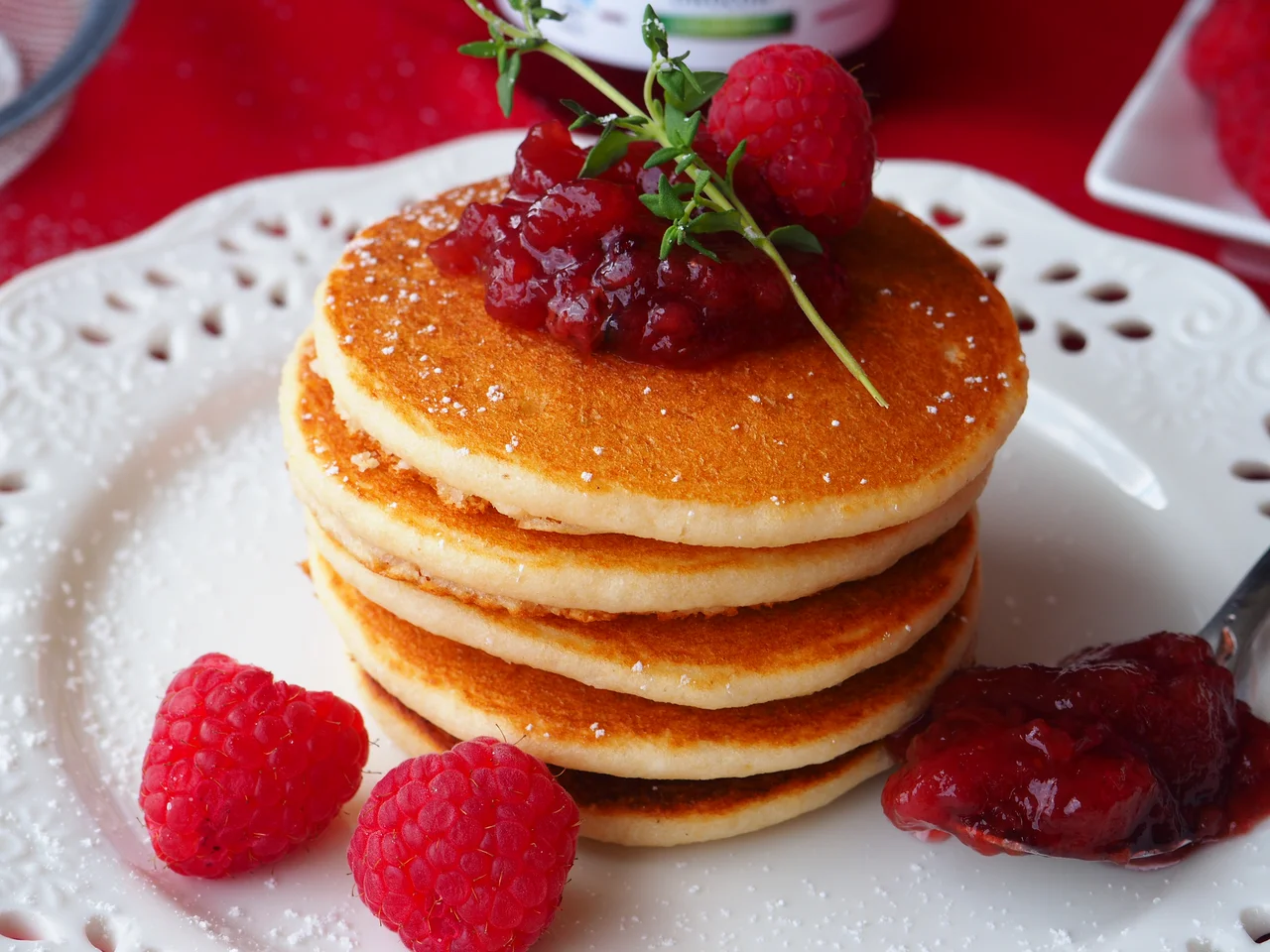 RYŻOWE PANCAKES NA MIODZIE