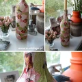 Ozdobna butelka po winie - decoupage DIY