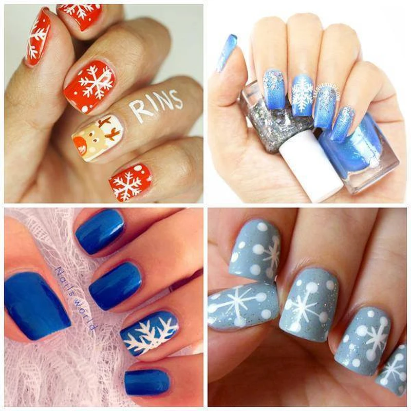 Manicure wersja Świąteczna