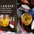 Śledzie w oleju lnianym z cebulą i różowym pieprzu