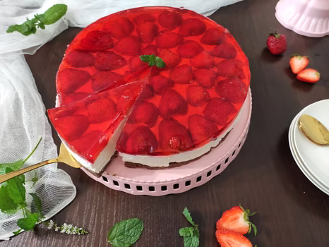 Sernik na zimno z mascarpone.