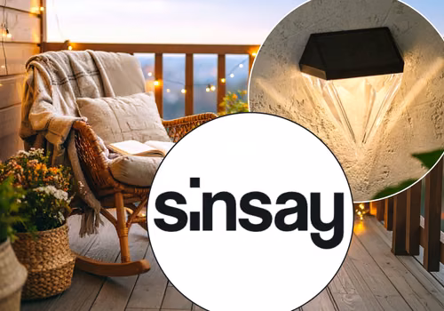 Ta solarna lampka z Sinsay za 12 zł zrobi balkon lub taras marzeń! Kryształowy klosz doda elewacji stylu premium