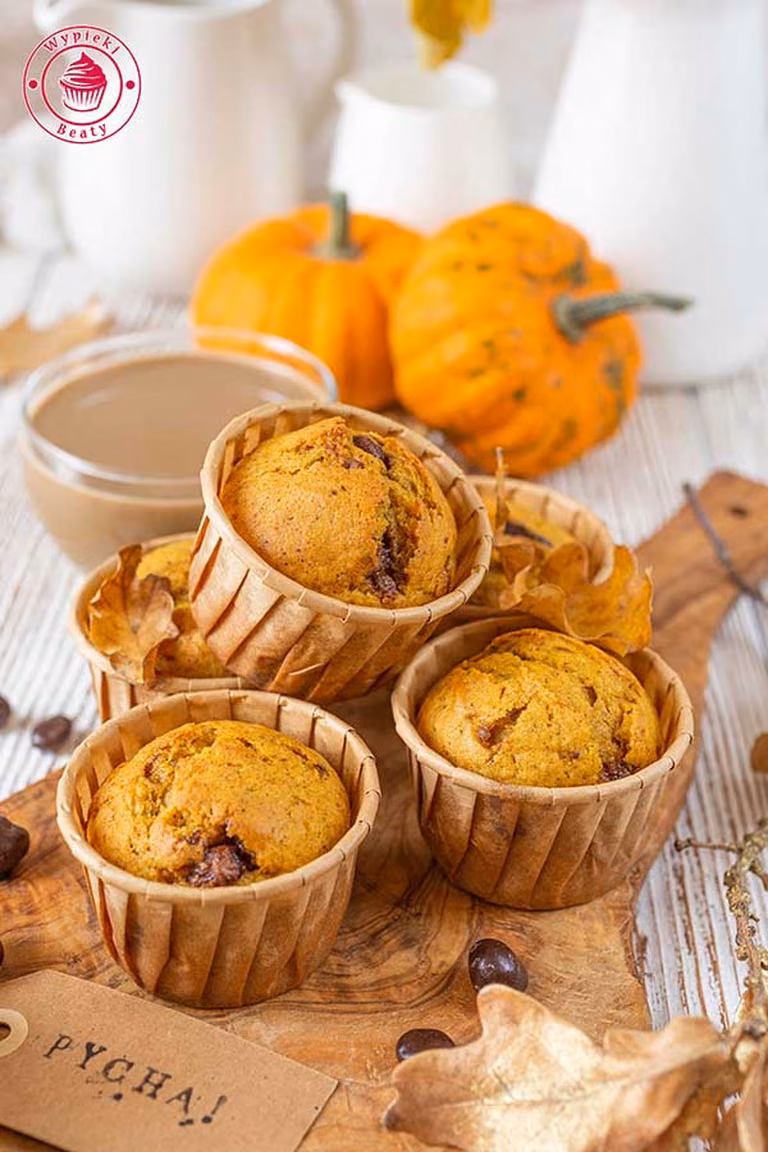 Muffinki dyniowe z czekoladą