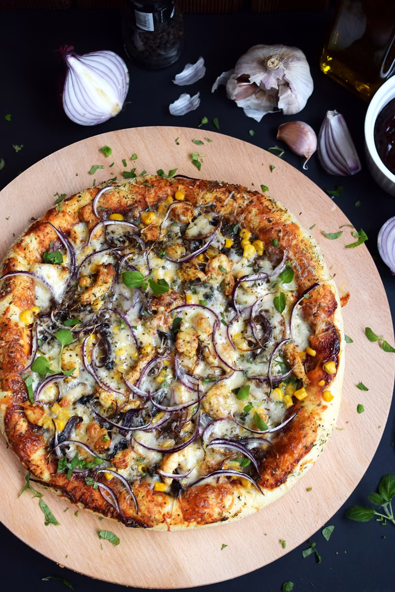 Pizza BBQ z kurczakiem- idealna!