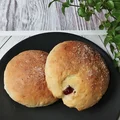 BUŁKI DROŻDŻOWE BEZ JAJEK Z POWIDŁAMI