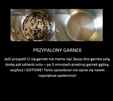 Super sposób nawet na najbardziej przypalony garnek!