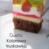 Ciasto kolorowa truskawka