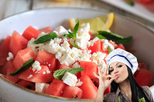 Sałatka z arbuza i fety — orzeźwiający hit na każdą imprezę przy grillu!