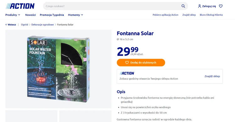 Zdjęcie Wrócił letni hit z Action za 29,99 zł! Sprawdź, co potrafi ta mała fontanna: relaks i dekoracja jak z Instagrama #1