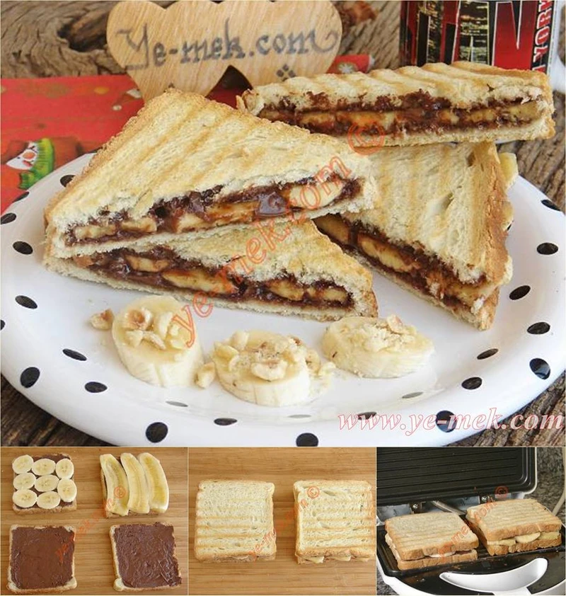 Tosty z czekoladą i bananami