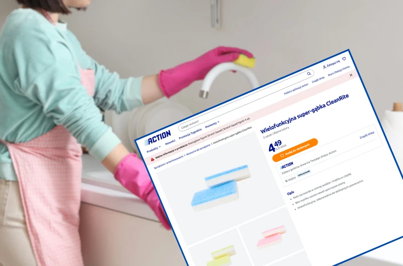 Ten produkt z Action kosztuje mniej niż 5 zł, a zrobi błysk! Usuwa uporczywe plamy bez chemii - ma 2 tryby działania