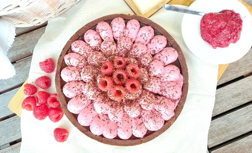 Tarta czekoladowo-malinowa