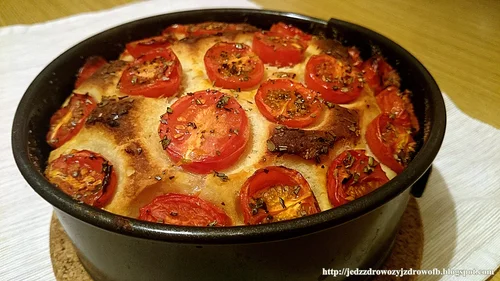 Focaccia na bazie ziemniaków.