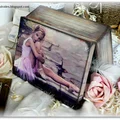 Decoupage pudełko z duszą "Baletnica"