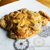 Kotlet schabowy w sosie pieczarkowym