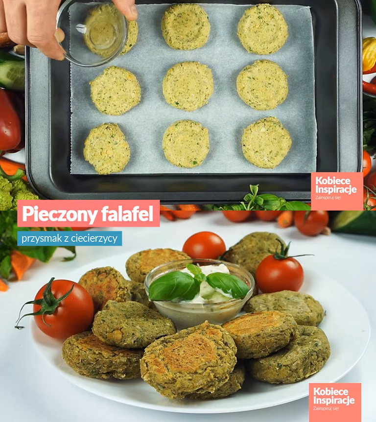Pieczony falafel - przysmak z ciecierzycy