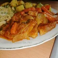 Schab w cebulowym gulaszu