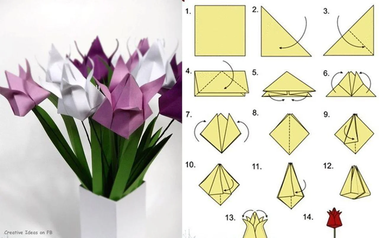 Origami! Piękne kwiaty